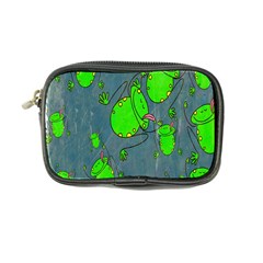 Cartoon Grunge Frog Wallpaper Background Coin Purse by Nexatart