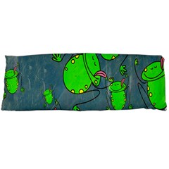 Cartoon Grunge Frog Wallpaper Background Body Pillow Case (dakimakura) by Nexatart