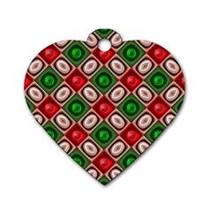 Gem Texture A Completely Seamless Tile Able Background Design Dog Tag Heart (two Sides) by Nexatart