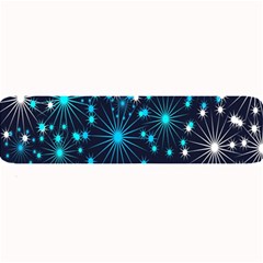 Digitally Created Snowflake Pattern Background Large Bar Mats by Nexatart