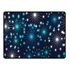 Digitally Created Snowflake Pattern Background Fleece Blanket (small) by Nexatart