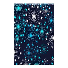 Digitally Created Snowflake Pattern Background Shower Curtain 48  X 72  (small)  by Nexatart