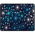 Digitally Created Snowflake Pattern Background Double Sided Fleece Blanket (Medium)  58.8 x47.4  Blanket Front