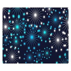 Digitally Created Snowflake Pattern Background Double Sided Flano Blanket (small)  by Nexatart