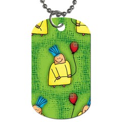 Party Kid A Completely Seamless Tile Able Design Dog Tag (two Sides) by Nexatart