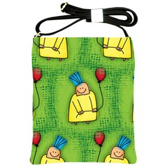 Party Kid A Completely Seamless Tile Able Design Shoulder Sling Bags by Nexatart