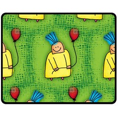 Party Kid A Completely Seamless Tile Able Design Double Sided Fleece Blanket (medium)  by Nexatart