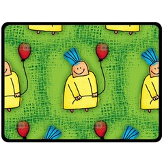 Party Kid A Completely Seamless Tile Able Design Double Sided Fleece Blanket (large)  by Nexatart