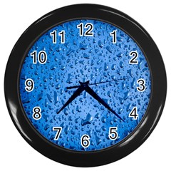 Water Drops On Car Wall Clocks (black) by Nexatart