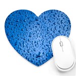 Water Drops On Car Heart Mousepads Front