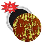 Cartoon Grunge Cat Wallpaper Background 2.25  Magnets (100 pack)  Front