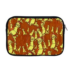 Cartoon Grunge Cat Wallpaper Background Apple Macbook Pro 17  Zipper Case by Nexatart