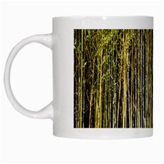 Bamboo Trees Background White Mugs by Nexatart