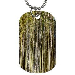 Bamboo Trees Background Dog Tag (two Sides) by Nexatart