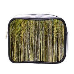 Bamboo Trees Background Mini Toiletries Bags by Nexatart