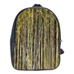 Bamboo Trees Background School Bags (xl) 