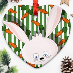 Easter Bunny  Ornament (heart) by Valentinaart