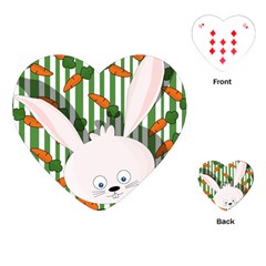 Easter Bunny  Playing Cards (heart)  by Valentinaart