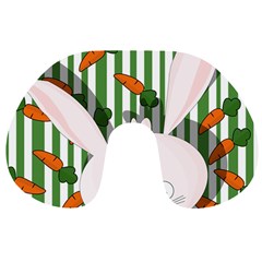 Easter Bunny  Travel Neck Pillows by Valentinaart