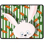 Easter bunny  Double Sided Fleece Blanket (Medium)  58.8 x47.4  Blanket Front