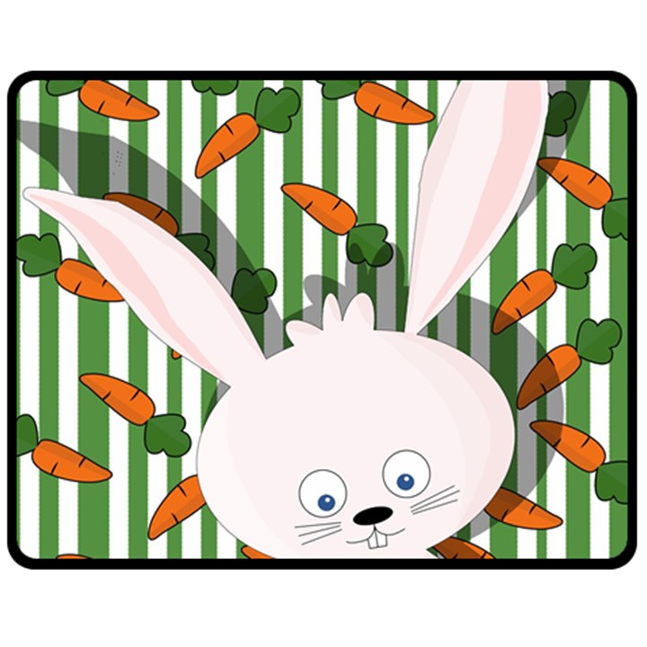 Easter bunny  Double Sided Fleece Blanket (Medium) 