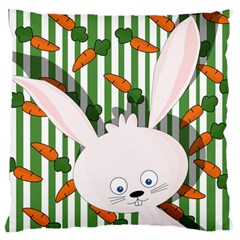 Easter Bunny  Large Flano Cushion Case (two Sides) by Valentinaart