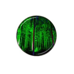 Spooky Forest With Illuminated Trees Hat Clip Ball Marker (4 Pack) by Nexatart