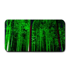 Spooky Forest With Illuminated Trees Medium Bar Mats by Nexatart