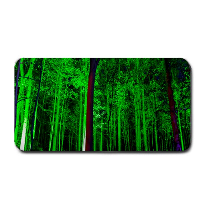 Spooky Forest With Illuminated Trees Medium Bar Mats