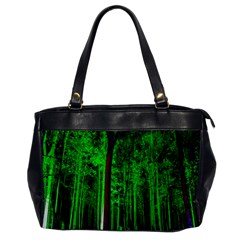 Spooky Forest With Illuminated Trees Office Handbags by Nexatart