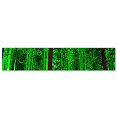 Spooky Forest With Illuminated Trees Flano Scarf (small) by Nexatart