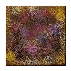 2000 Spirals Many Colorful Spirals Tile Coasters by Nexatart