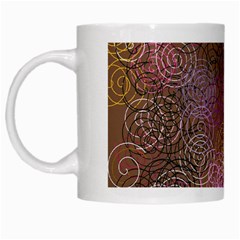 2000 Spirals Many Colorful Spirals White Mugs by Nexatart