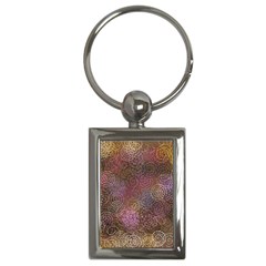 2000 Spirals Many Colorful Spirals Key Chains (rectangle)  by Nexatart