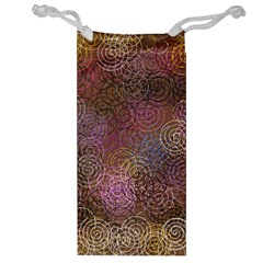 2000 Spirals Many Colorful Spirals Jewelry Bag by Nexatart