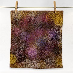 2000 Spirals Many Colorful Spirals Face Towel by Nexatart