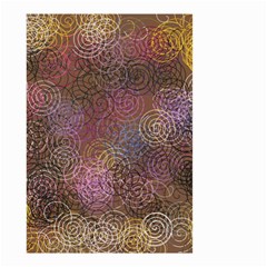 2000 Spirals Many Colorful Spirals Small Garden Flag (two Sides) by Nexatart