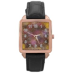 2000 Spirals Many Colorful Spirals Rose Gold Leather Watch  by Nexatart