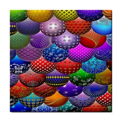 Fun Balls Pattern Colorful And Ornamental Balls Pattern Background Tile Coasters by Nexatart