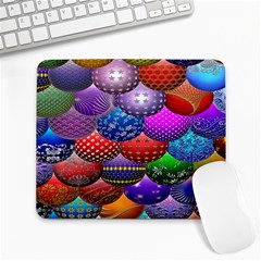 Fun Balls Pattern Colorful And Ornamental Balls Pattern Background Large Mousepads by Nexatart