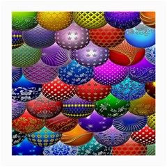 Fun Balls Pattern Colorful And Ornamental Balls Pattern Background Medium Glasses Cloth (2-side) by Nexatart