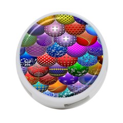 Fun Balls Pattern Colorful And Ornamental Balls Pattern Background 4-port Usb Hub (one Side) by Nexatart