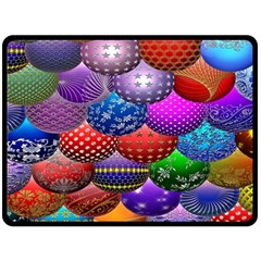 Fun Balls Pattern Colorful And Ornamental Balls Pattern Background Fleece Blanket (large)  by Nexatart