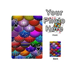 Fun Balls Pattern Colorful And Ornamental Balls Pattern Background Playing Cards 54 (mini)  by Nexatart