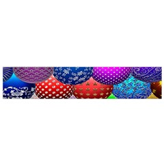 Fun Balls Pattern Colorful And Ornamental Balls Pattern Background Flano Scarf (small) by Nexatart