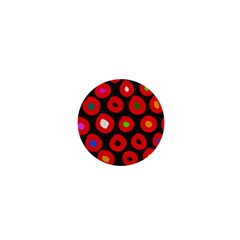 Polka Dot Texture Digitally Created Abstract Polka Dot Design 1  Mini Magnets by Nexatart