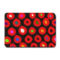 Polka Dot Texture Digitally Created Abstract Polka Dot Design Small Doormat  by Nexatart