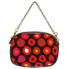 Polka Dot Texture Digitally Created Abstract Polka Dot Design Chain Purses (one Side)  by Nexatart