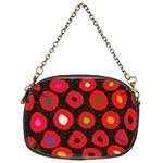 Polka Dot Texture Digitally Created Abstract Polka Dot Design Chain Purses (Two Sides)  Front