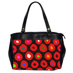 Polka Dot Texture Digitally Created Abstract Polka Dot Design Office Handbags (2 Sides)  by Nexatart